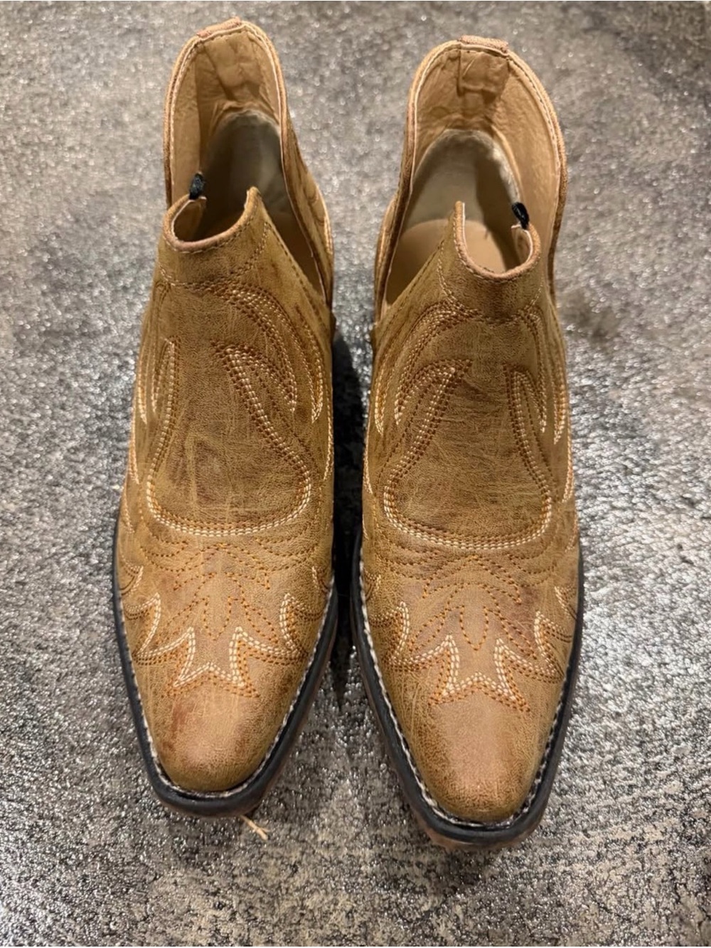 Women’s Roper Tan Western Slip-On Boots